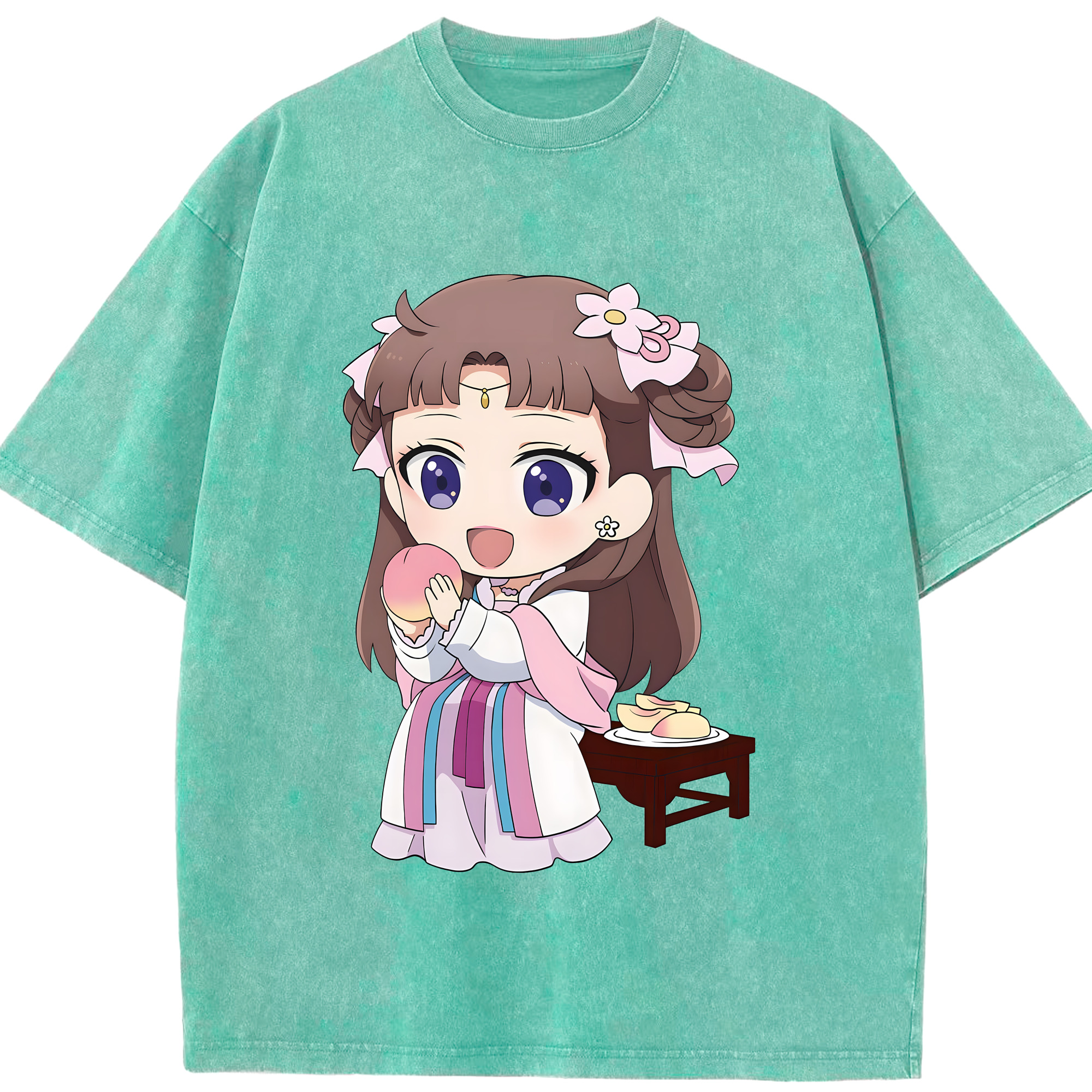 （画像用） 薬屋のひとりごと The Apothecary Diaries 綿100% ヴィンテージ風 半袖Tシャツ（フロントプリント）